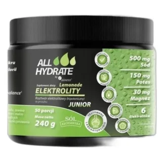 Aliness elektrolity dla dzieci lemoniade magnez potas sód bez cukru mięśnie — zdjęcie 1