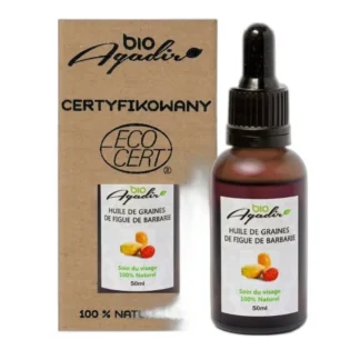 Bio Agadir olej z opuncji figowej 100% do twarzy czysty 50 ml naturalny — zdjęcie 1