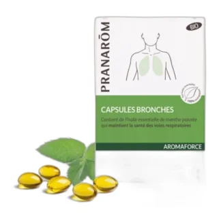 PRANAROM Aromaforce Mieszanka olejków Eterycznych na OSKRZELA 30kaps — zdjęcie 1