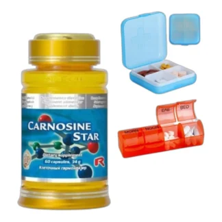 Starlife CARNOSINE STAR Karnozyna Witamina E Koenzym Q10 60kaps + GRATIS — zdjęcie 1